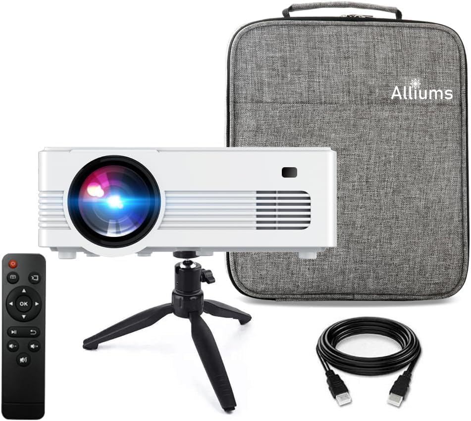 ALLIUMS Native 1080P Mini Projector with 8500 Lumens, AP-10