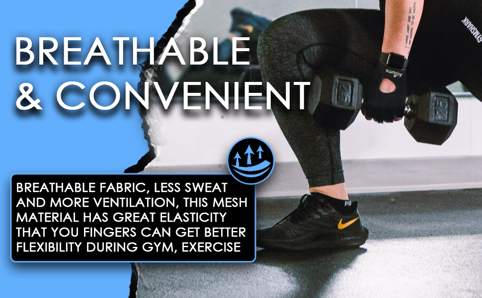 ALLIUMS Workout Gloves with Full Palm Protection Exercise Gloves (Pair)