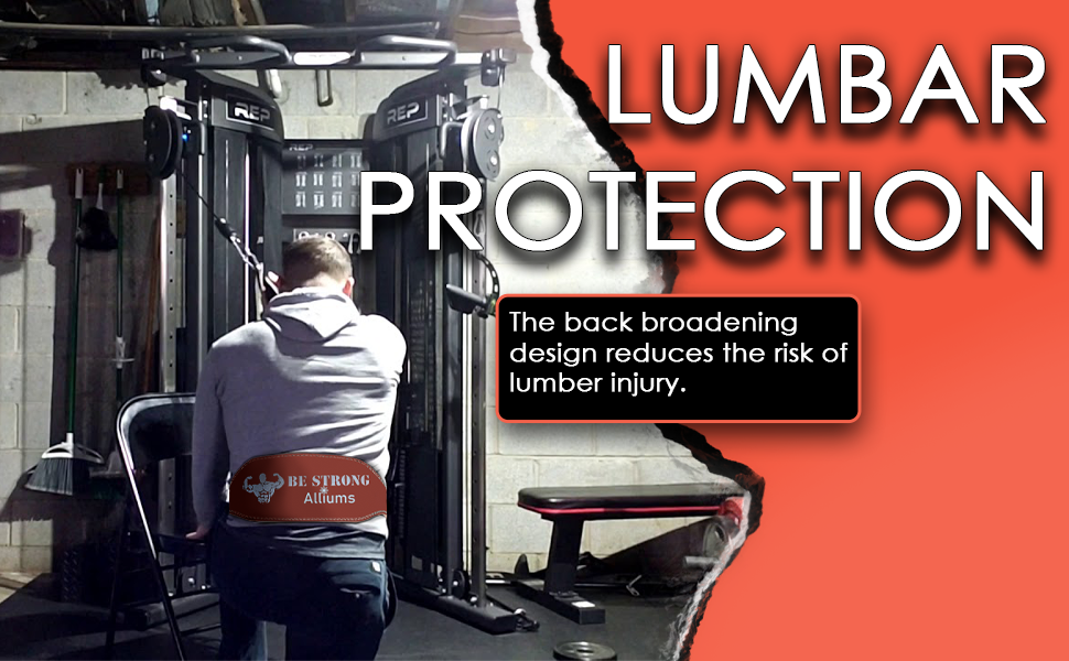 ALLIUMS Genuine Leather Weightlifting Belt for Power Lifting and Bodybuilding (Brown)