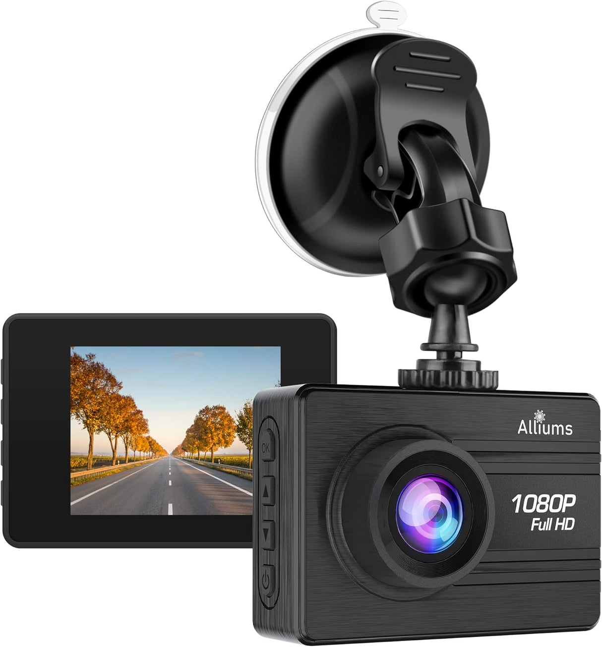 ALLIUMS Dash Camera with 1080P, FHD, DVR, 170°Wide Angle, AC-05