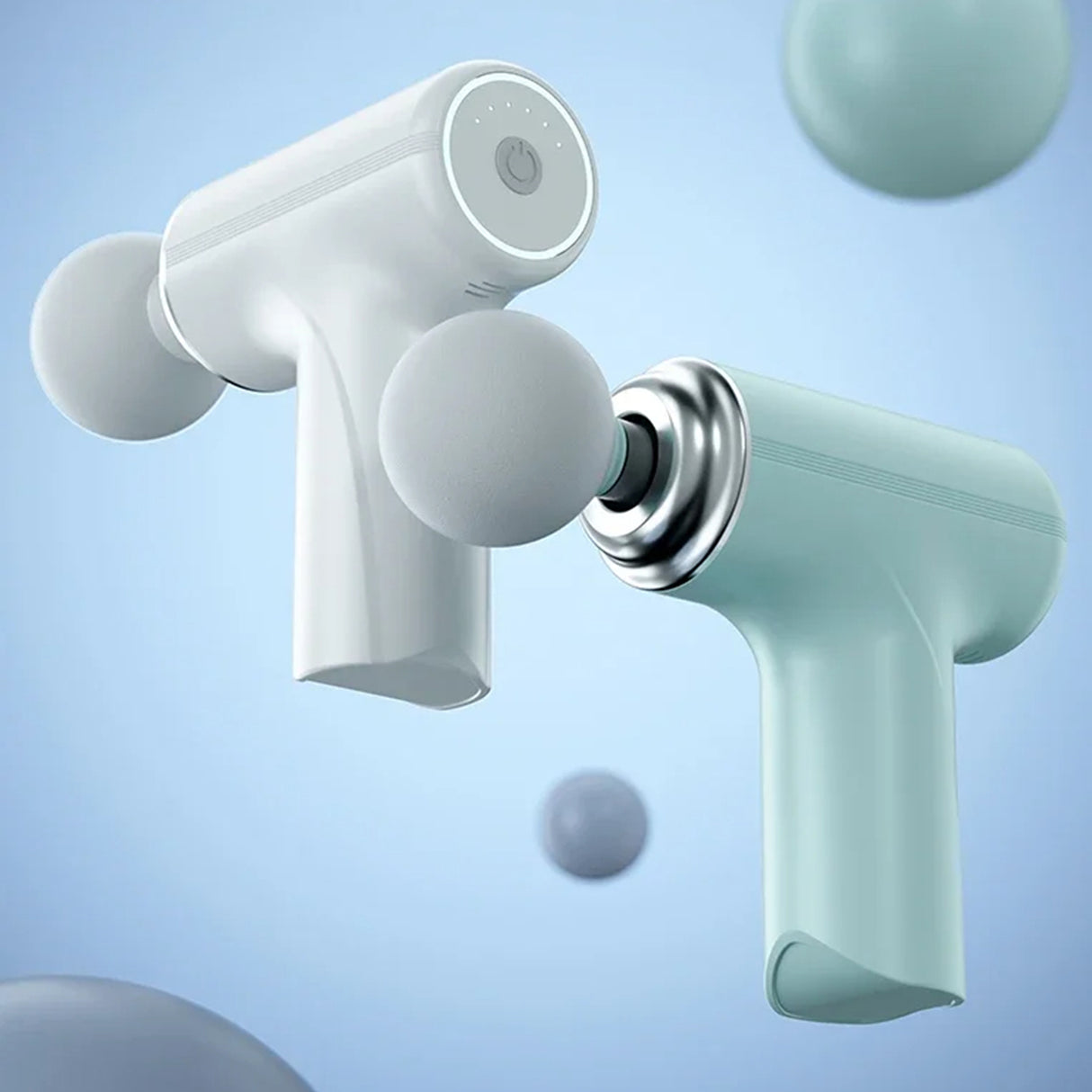 ALLIUMS Deep Tissue Muscle Massage Gun 4 Heads Relief Percussion Massager Vibration, RB-MG-203-GN