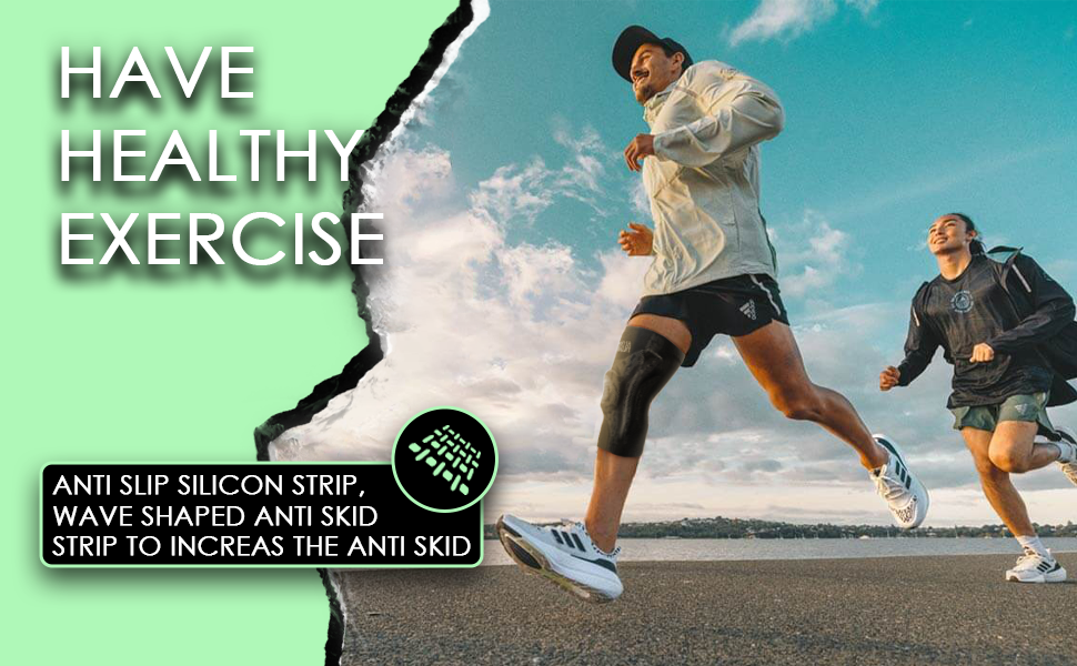 ALLIUMS Knee Support, with Silicone Gel Spring Support