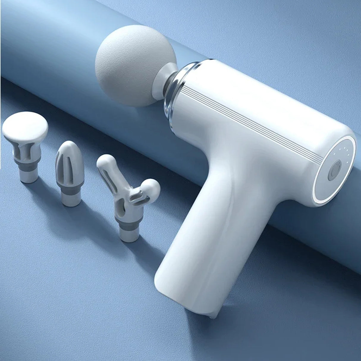 Deep Tissue Muscle Massage Gun 4 Heads Relief Percussion Massager Vibration,RB-MG-203WT