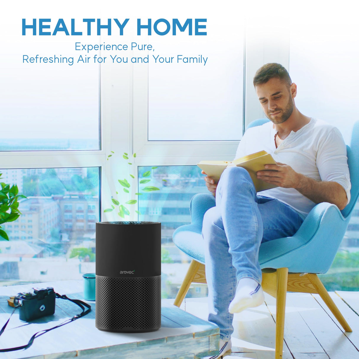 AROVEC Bacterial Air Purifier, Apex-300B-BF