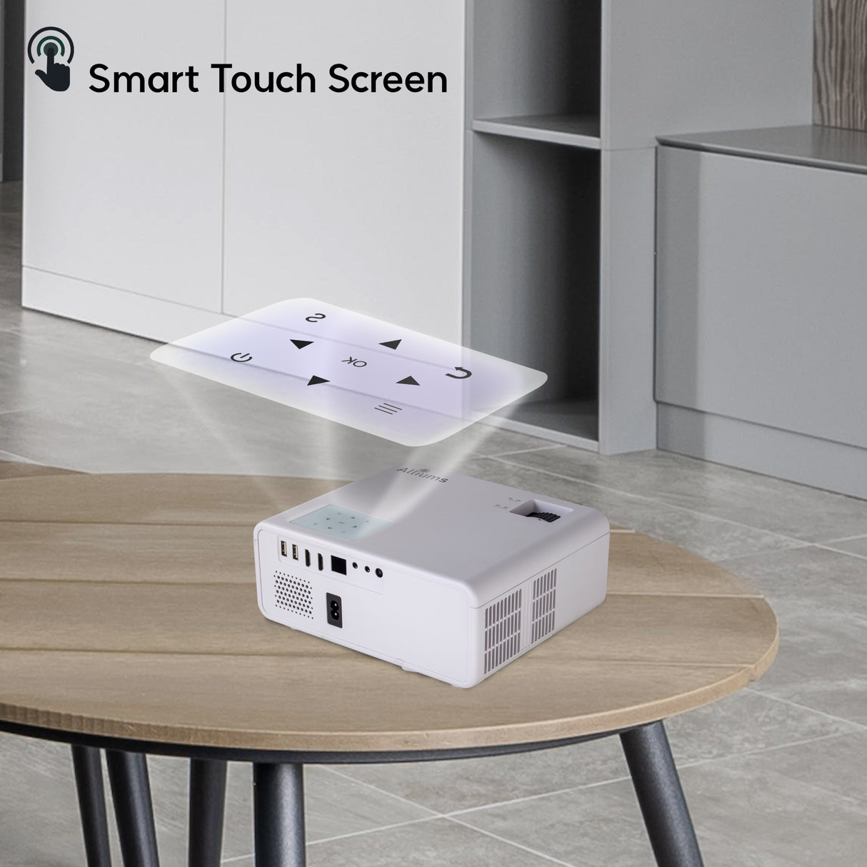 ALLIUMS Mini Portable Projector with 1080p Full HD Resolution, AP-25