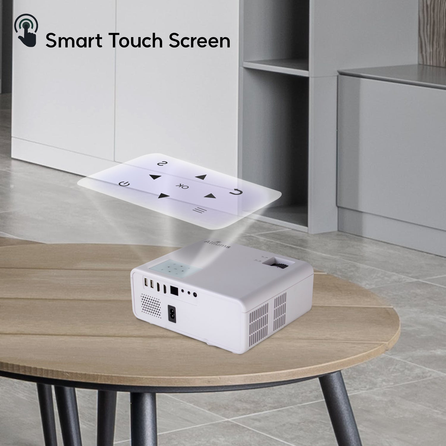 ALLIUMS Mini Portable Projector with 1080p Full HD Resolution, AP-25