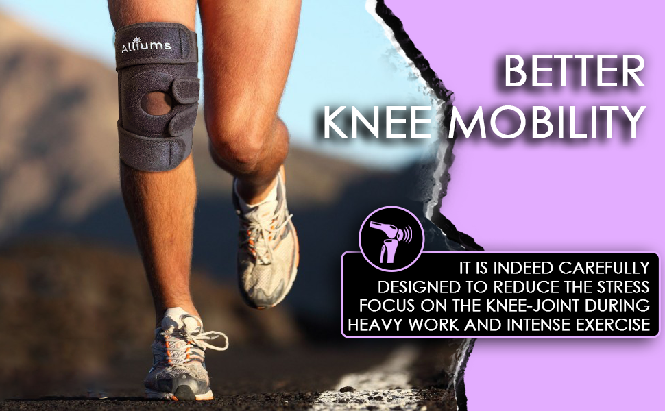 ALLIUMS Knee Brace for Working Out, Running & Injury Recovery