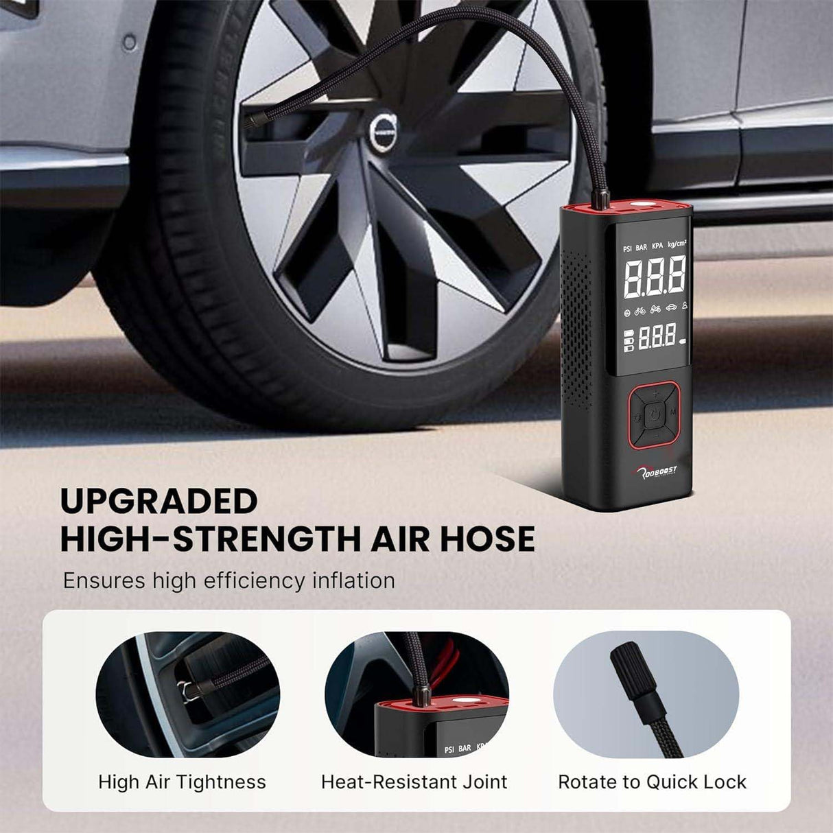 ROOBOOST Cordless Tyre Inflator & Power Bank