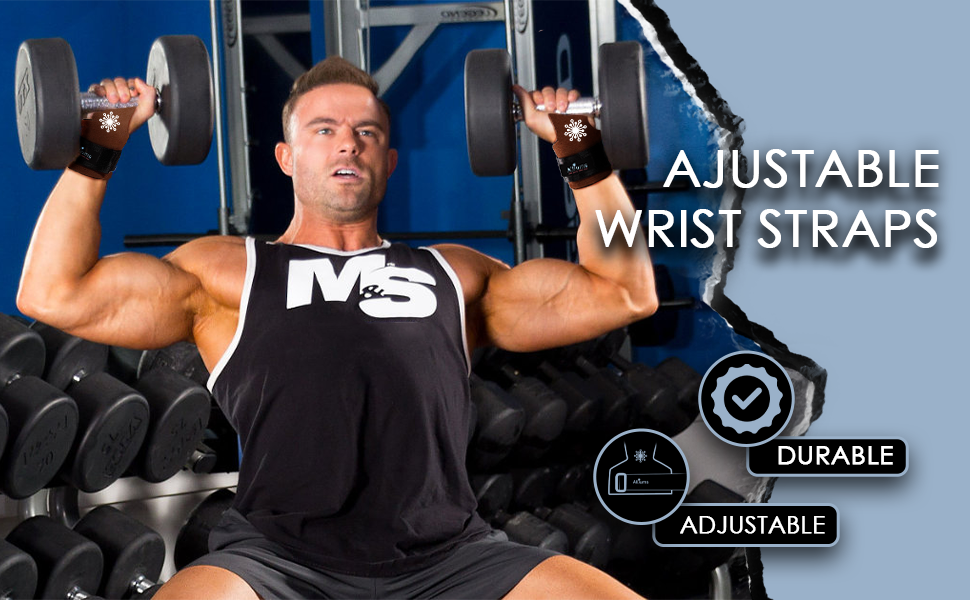 ALLIUMS Weightlifting Hooks for Bodybuilding, Cross Training & Deadlift (Pair)