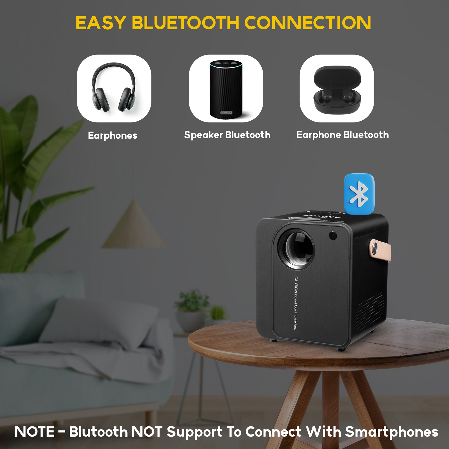 ALLIUMS Ultimate 9500 Lumens HD 1080p Supported Projector, AP-12B