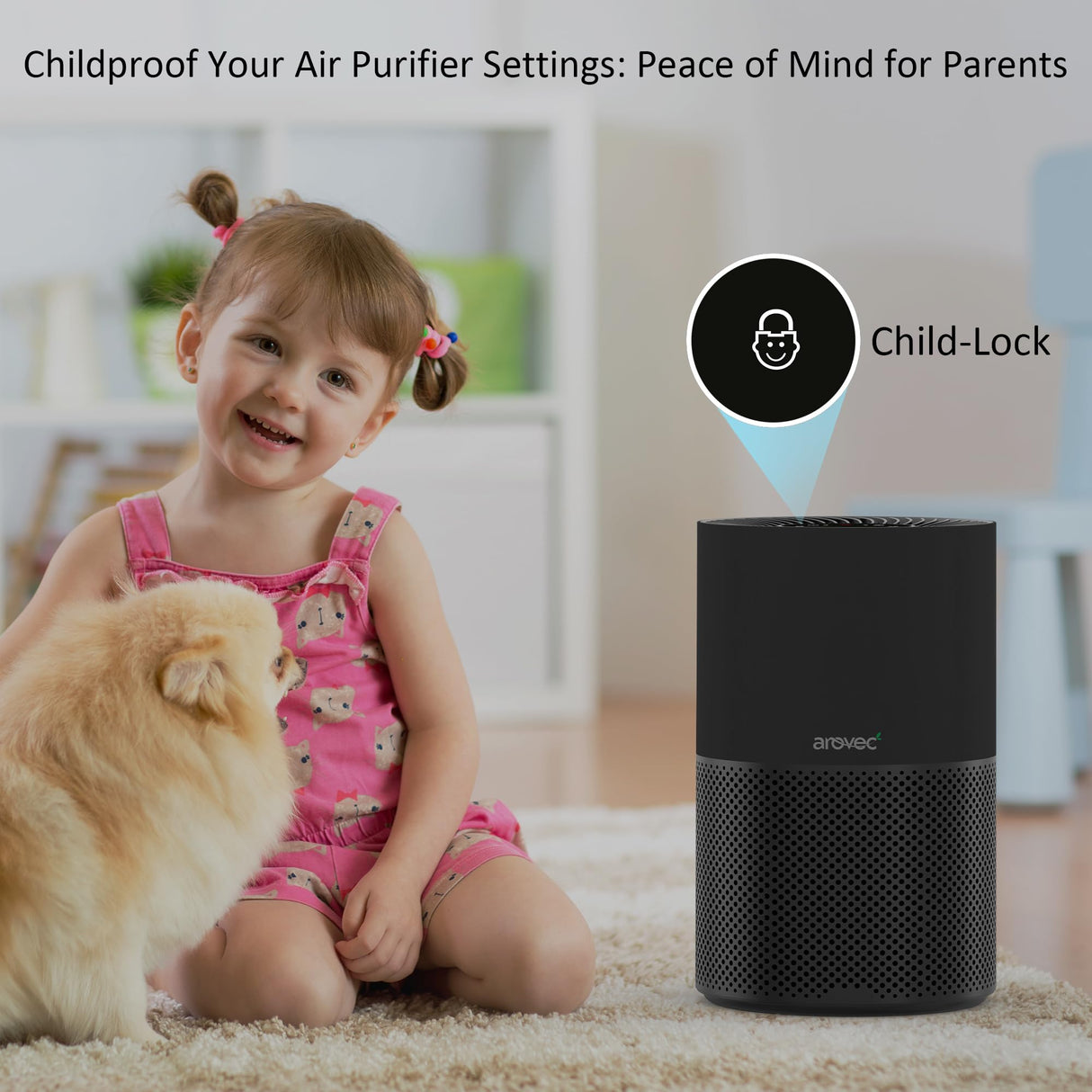 AROVEC Bacterial Air Purifier, Apex-300B-BF