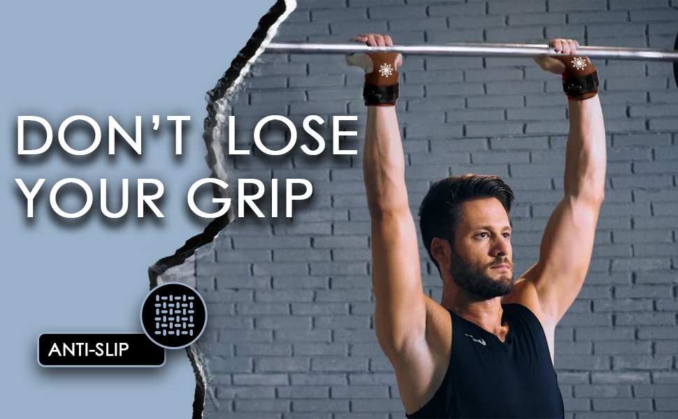 ALLIUMS Weightlifting Hooks for Bodybuilding, Cross Training & Deadlift (Pair)