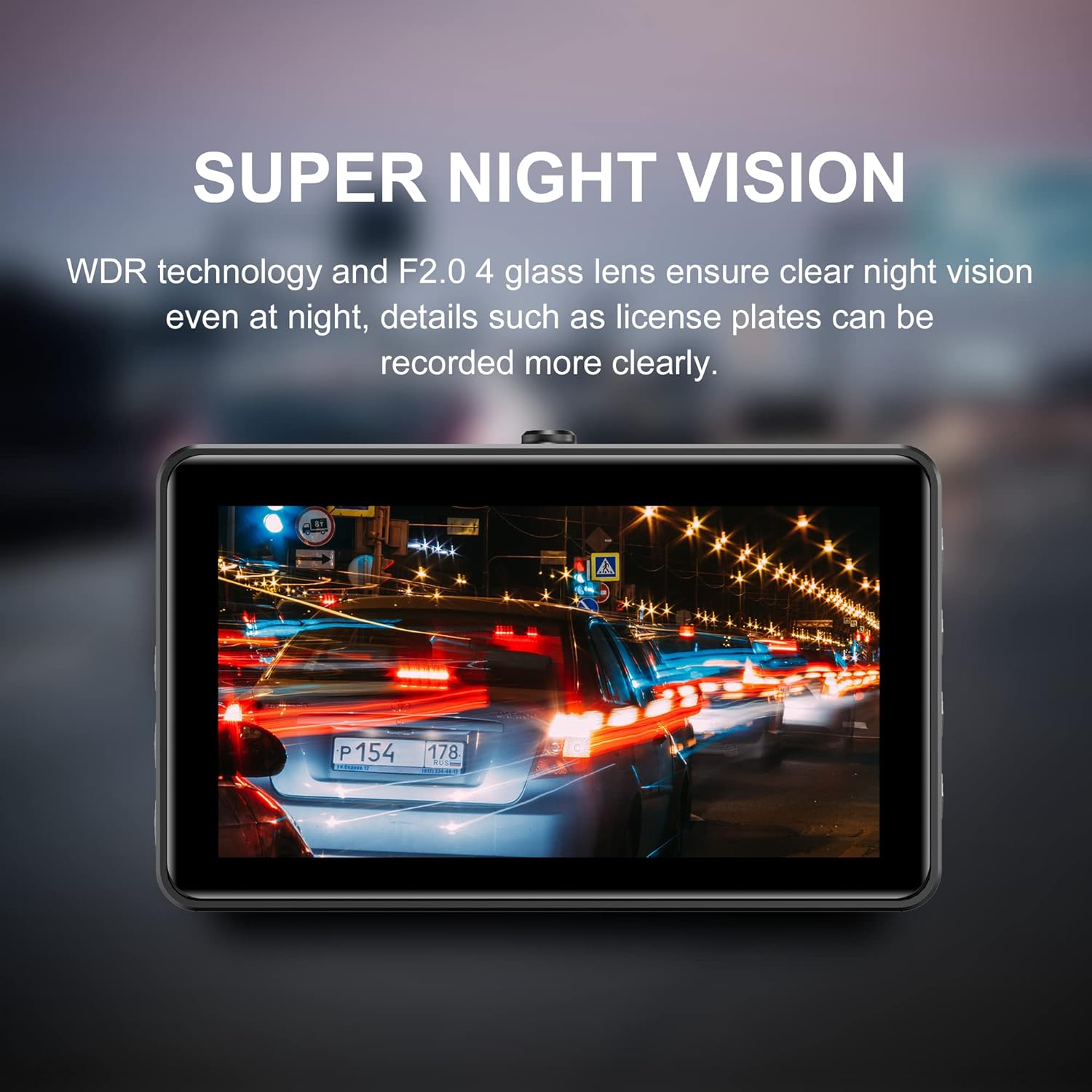 ALLIUMS Dual Dash Camera with 1080P, 170° Wide Angle, AC-10