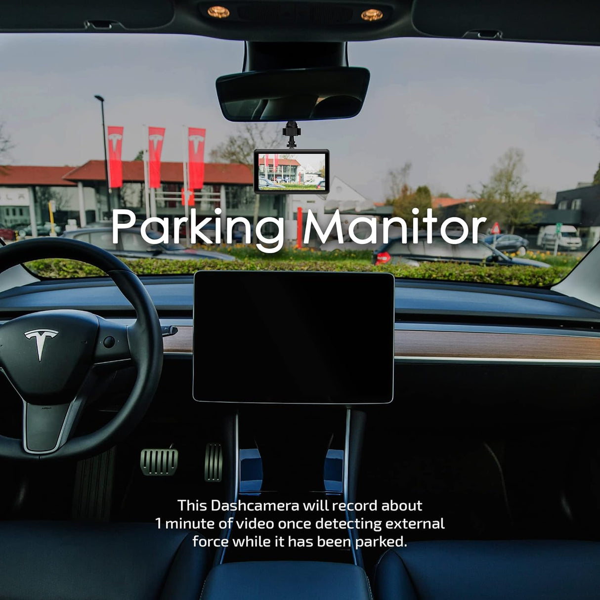 ALLIUMS Dual Dash Camera with 1080P, 170° Wide Angle, AC-10