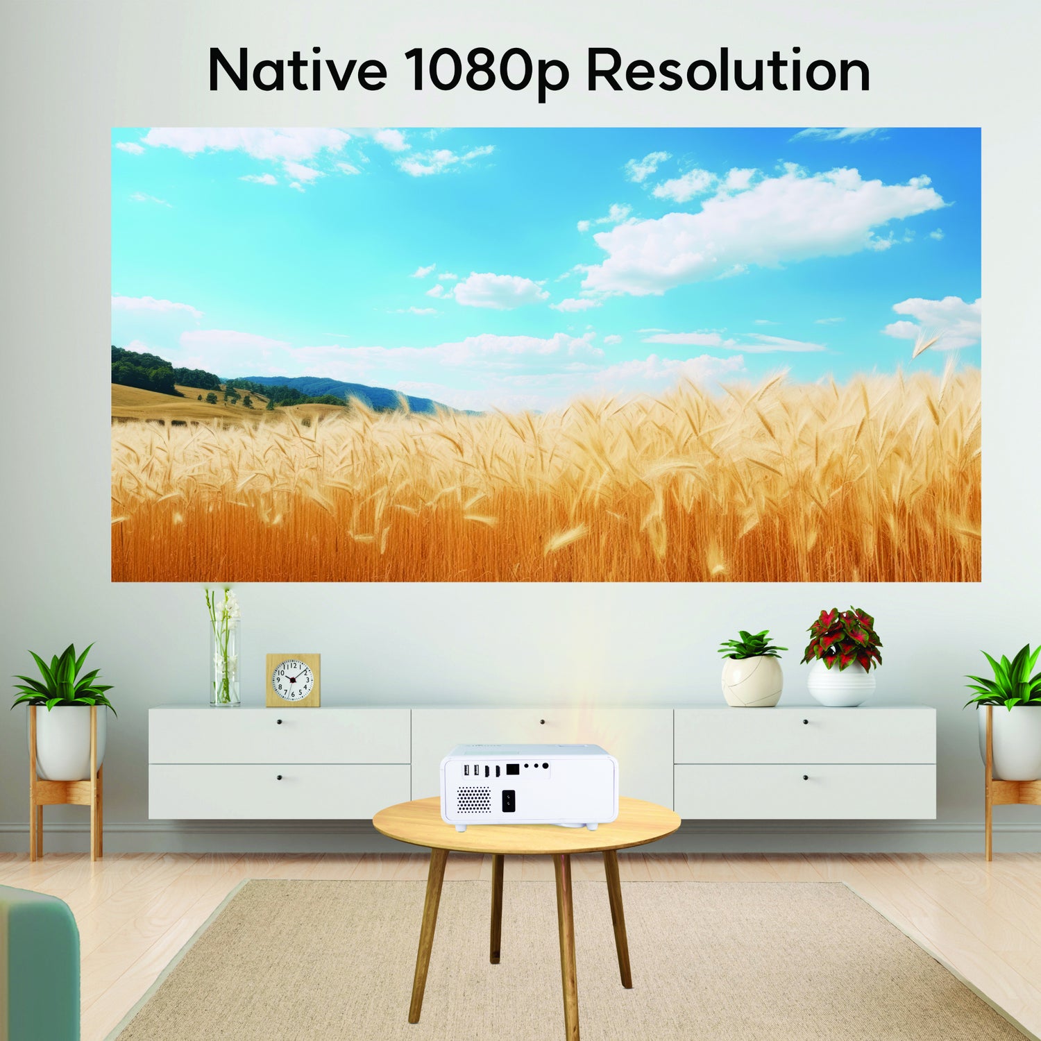 ALLIUMS Mini Portable Projector with 1080p Full HD Resolution, AP-25