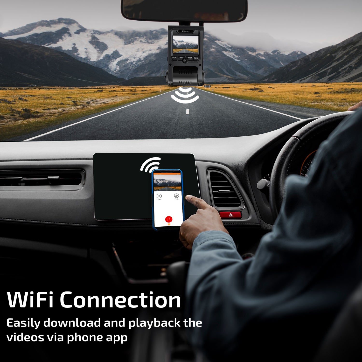 ALLIUMS Dash Cam 2.5K Duo Front and Rear Dash Cameras, AC-25