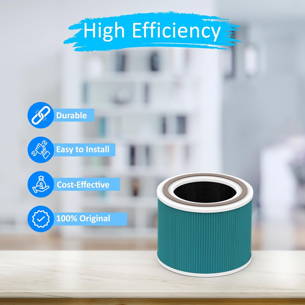 AROVEC Air Purifier Bacterial Replacement Filter, Apex300-RFB-2PK