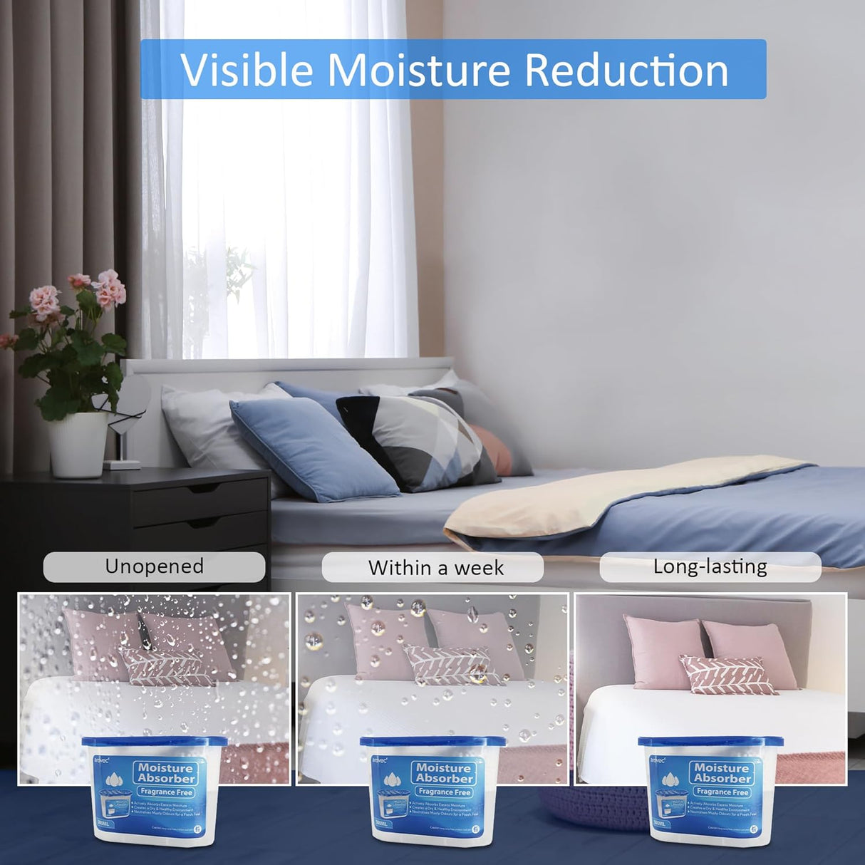 AROVEC Moisture Absorber 16 Packs, AVMA-U21D50-16