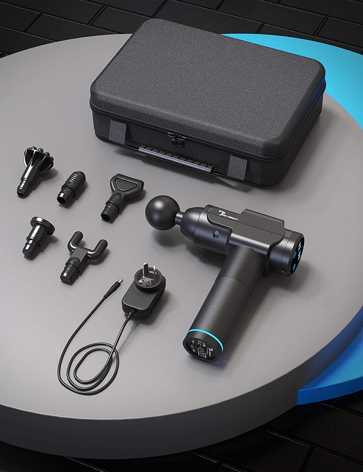 ALLIUMS Thru Therapy Massage Gun, Electric Massager, 6-Head