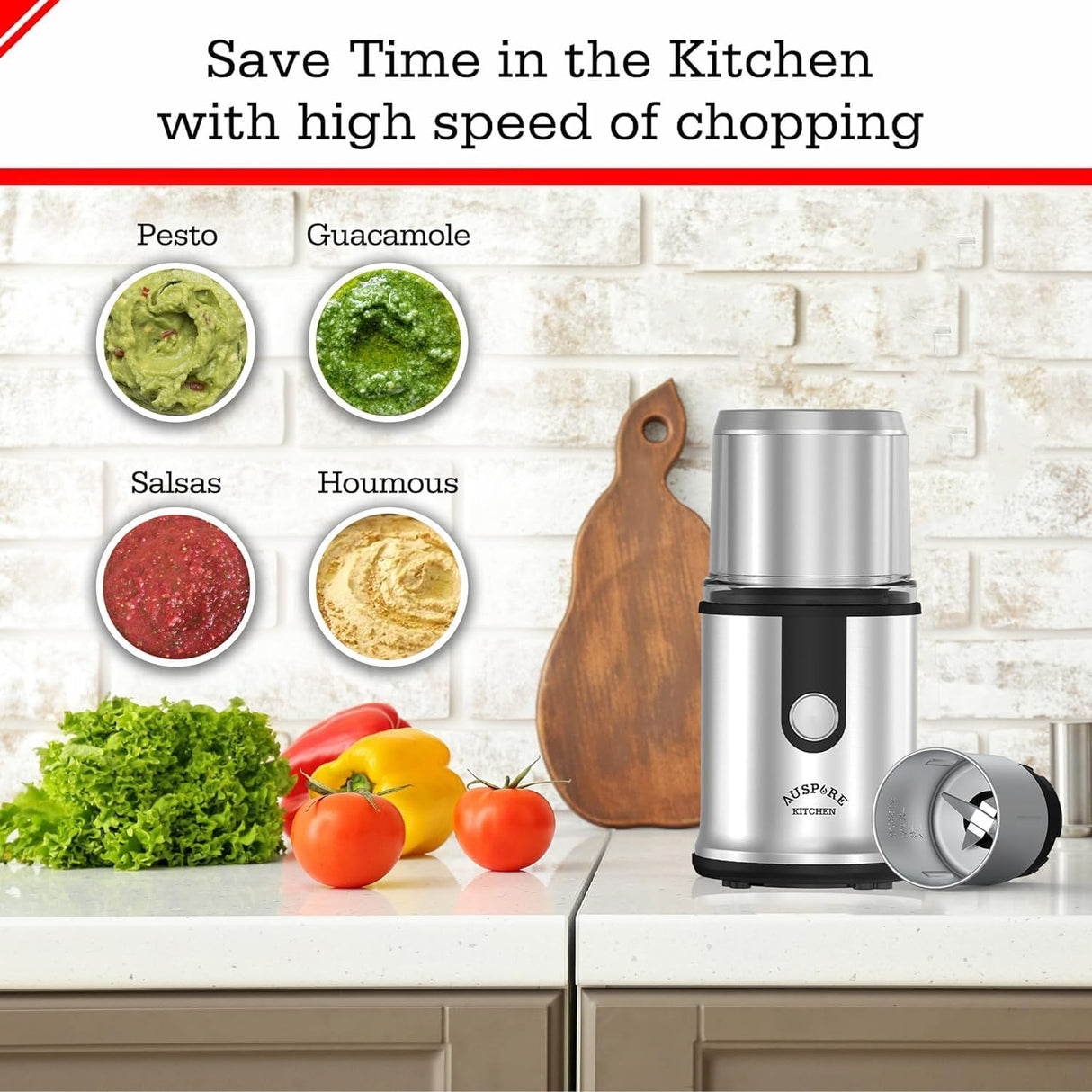 AUSPURE Coffee Grinder and Chopper, AusChop-E09