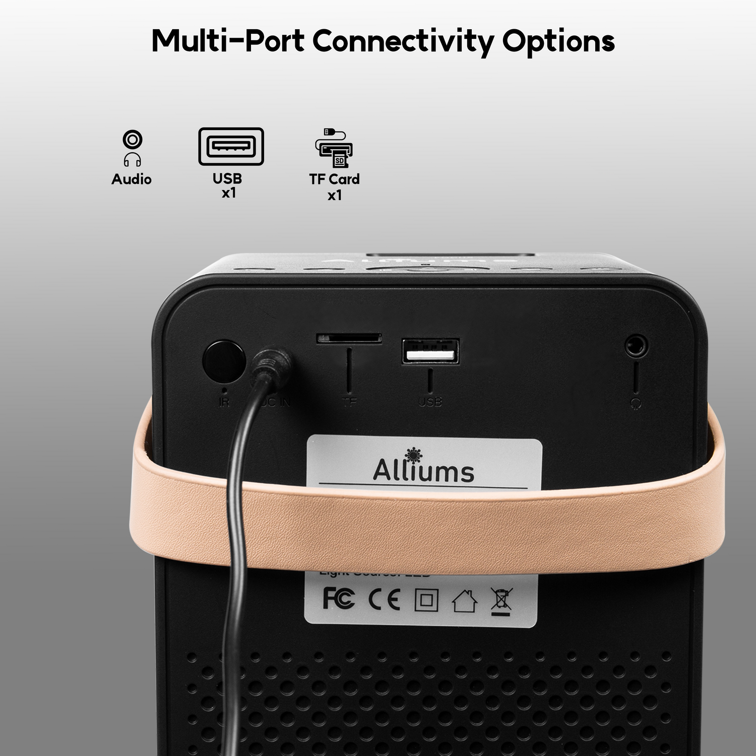 ALLIUMS Ultimate 9500 Lumens HD 1080p Supported Projector, AP-12B