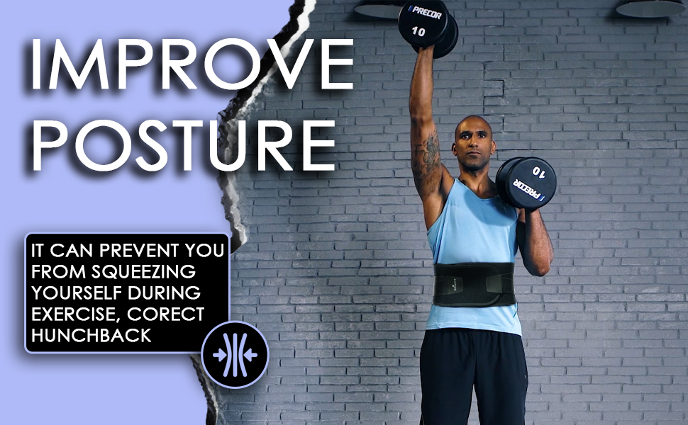 ALLIUMS Back Support Belt for Women and Men & Adjustable Waist Straps