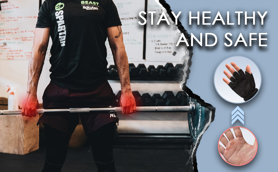 ALLIUMS Workout Gloves, Full Palm Protection Gloves for Weightlifting (Pair)