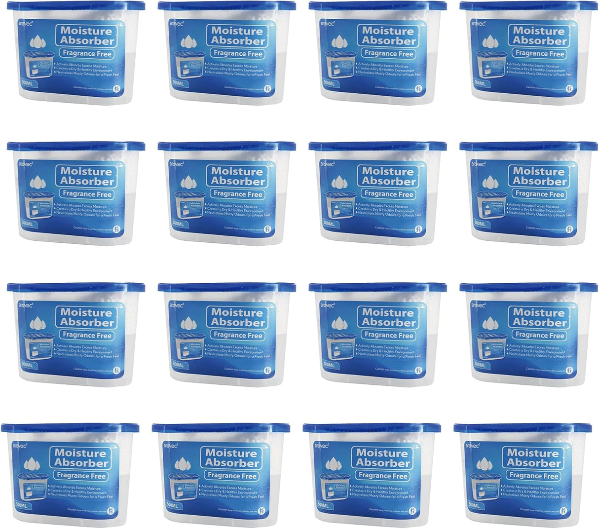 AROVEC Moisture Absorber 16 Packs, AVMA-U21D50-16