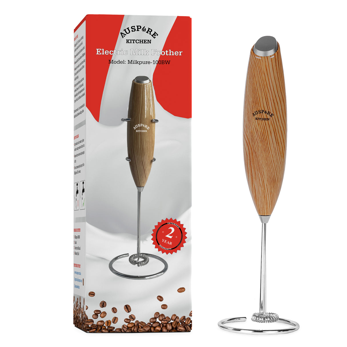 AUSPURE Kitchen Milk Frother, Milkpure-100BW