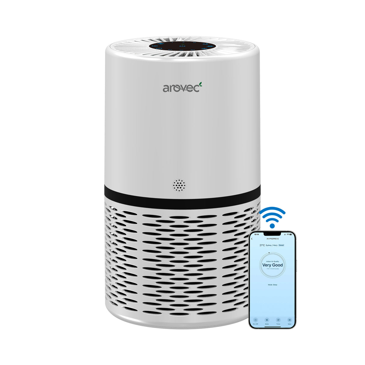 AROVEC Air Purifier Smart True HEPA, AV-P152PRO-S
