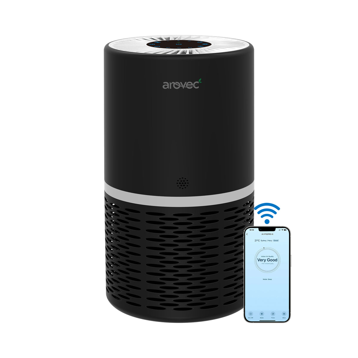 AROVEC Air Purifier Smart True HEPA, AV-P152PRO-BS
