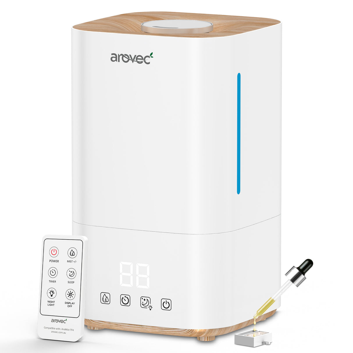 AROVEC Ultrasonic Top-Fill Cool Mist Humidifier, AroMist-TF4