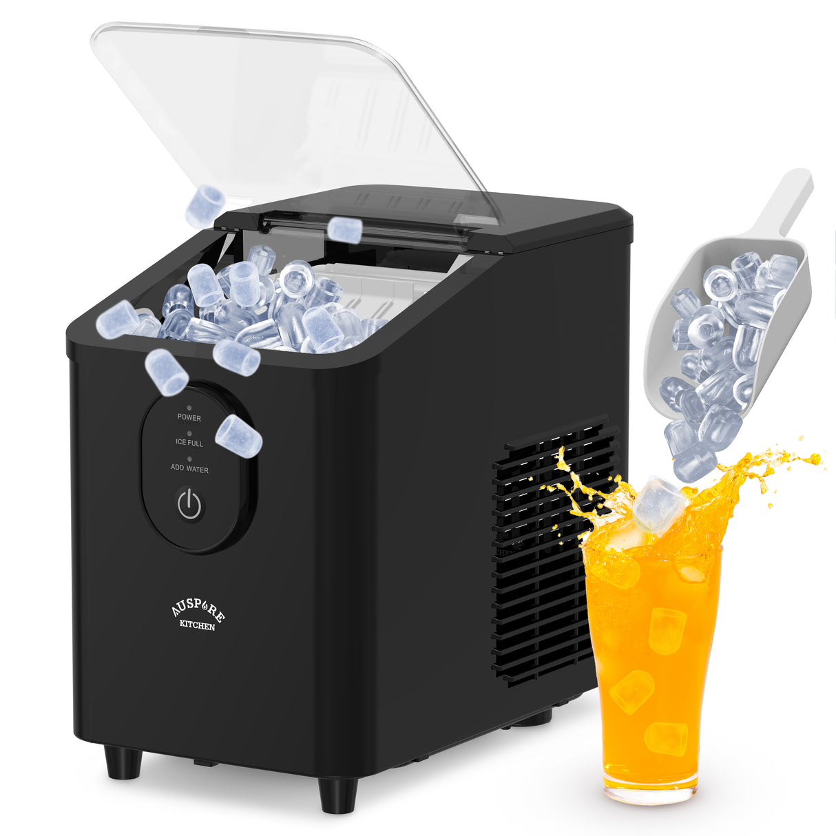 AUSPURE Portable Ice Maker, 12KG Countertop Ice Machine