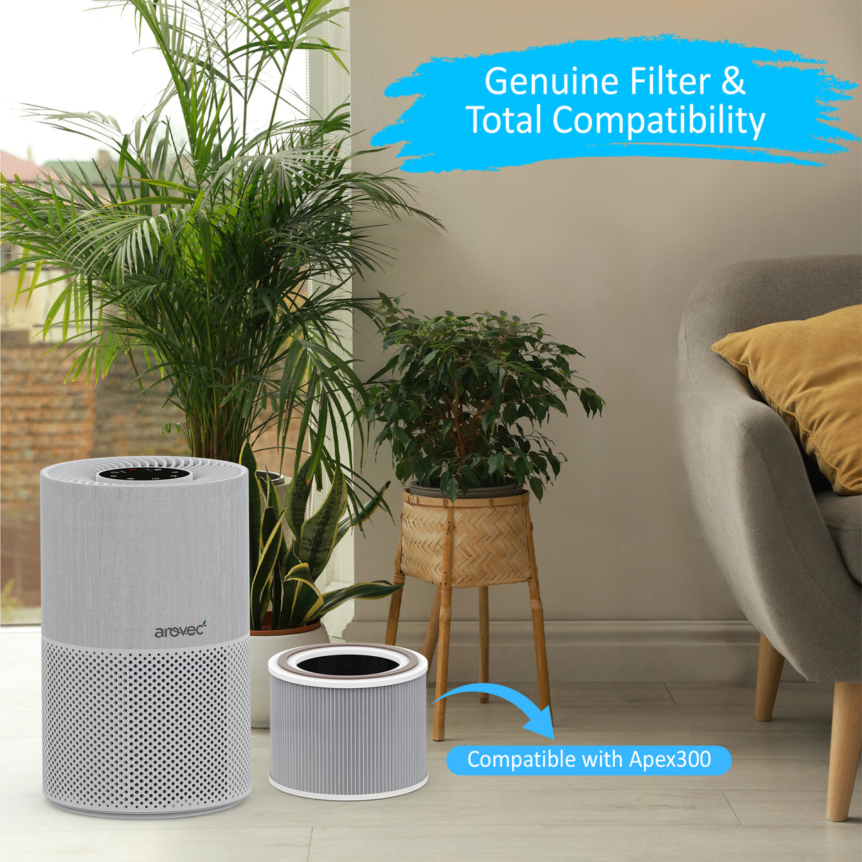 AROVEC Replacement Filter, Compatible with Apex300