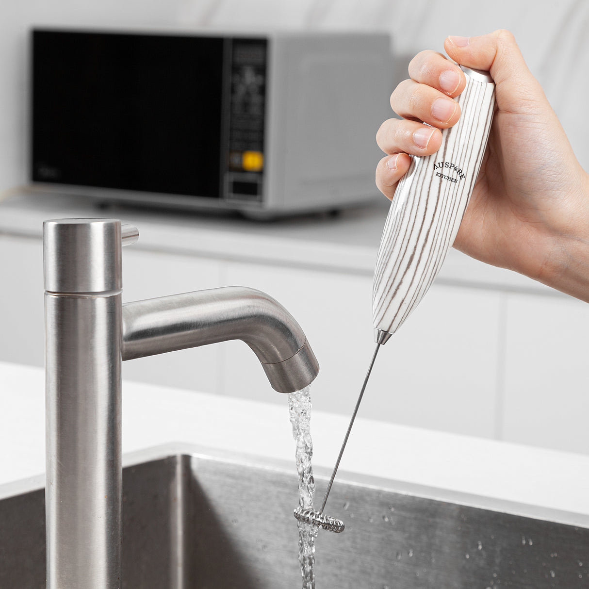 AUSPURE Kitchen Milk Frother, Milkpure-100WW