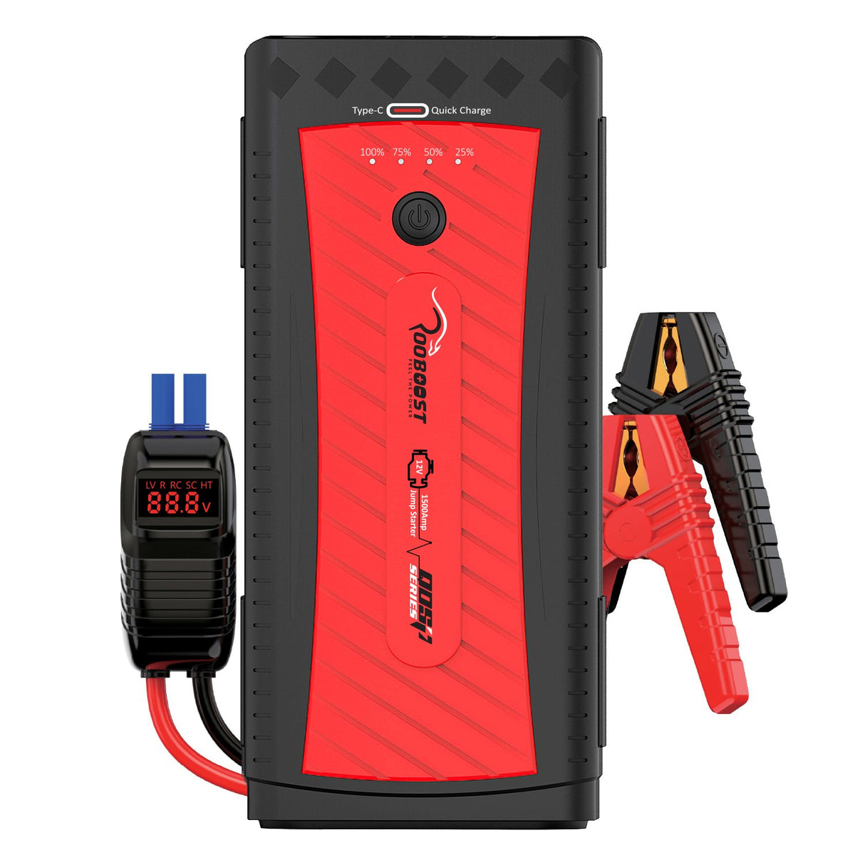 ROOBOOST 1500A Peak Car Jump Starter, RB-1500