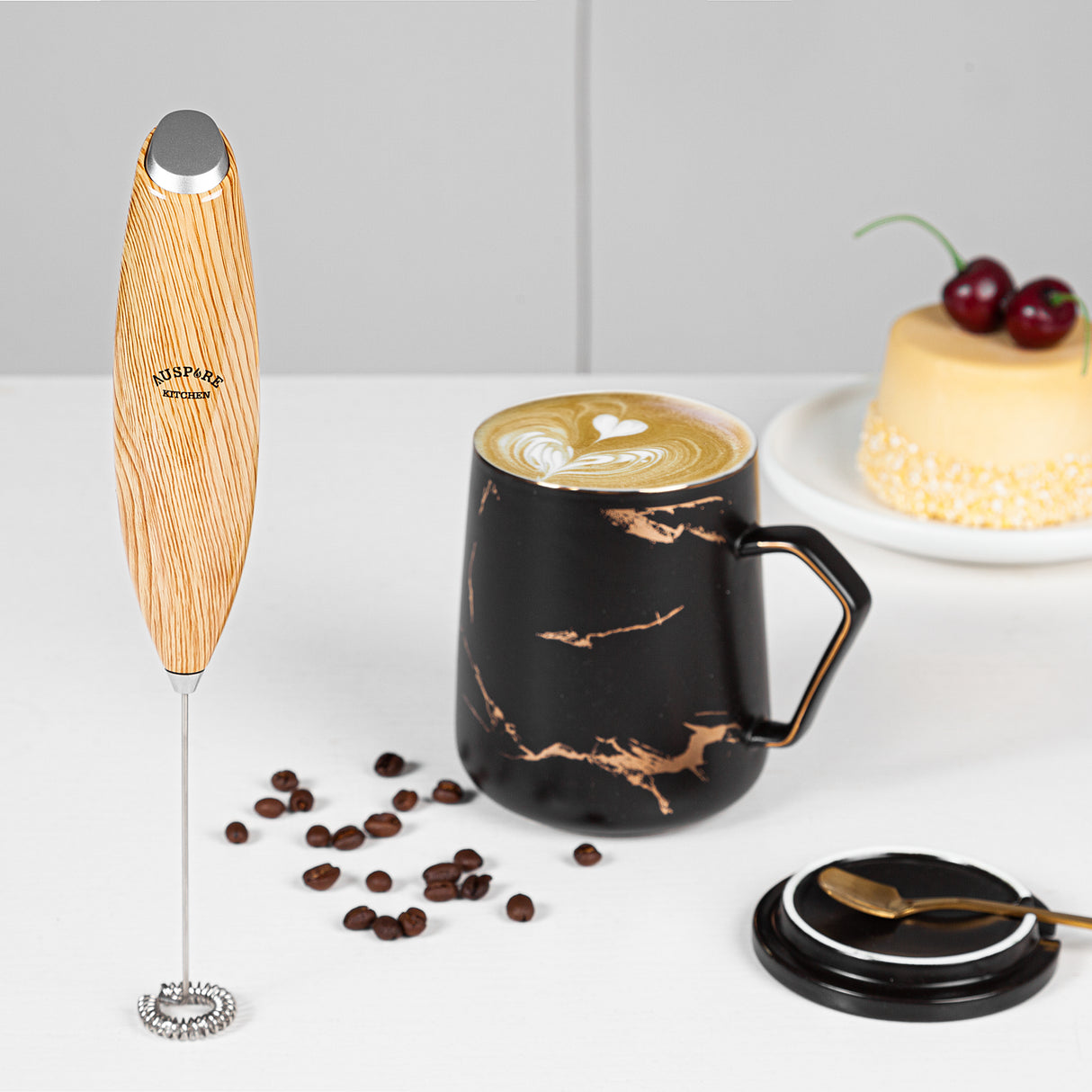 AUSPURE Kitchen Milk Frother, Milkpure-100BW