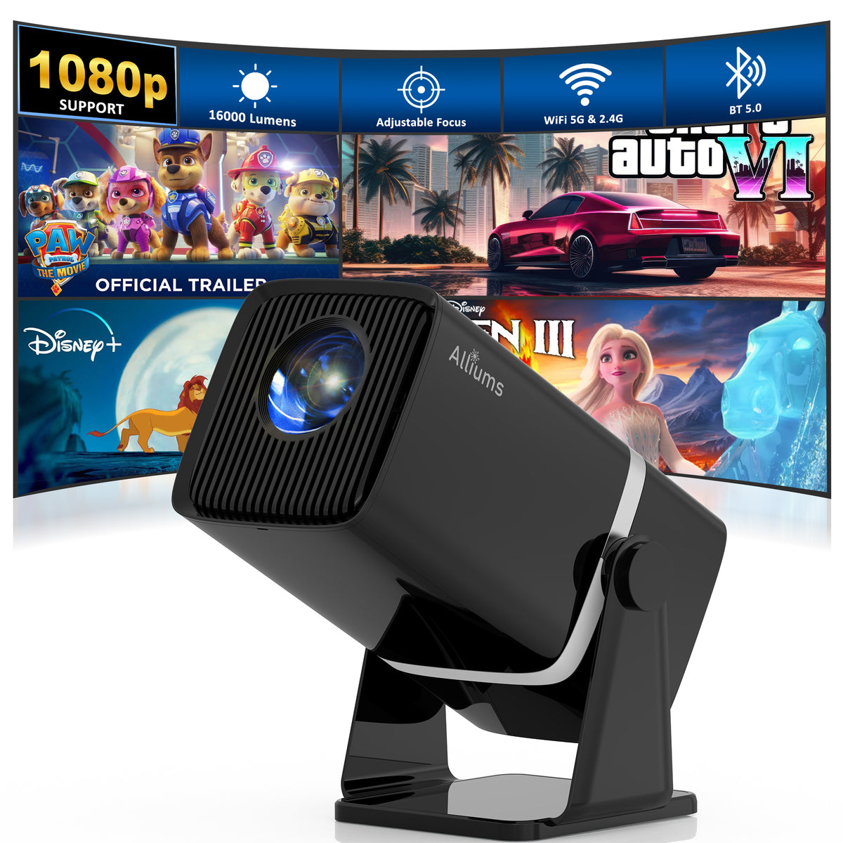 ALLIUMS Mini Projector , AP-Mini100B – Ausbrilliant