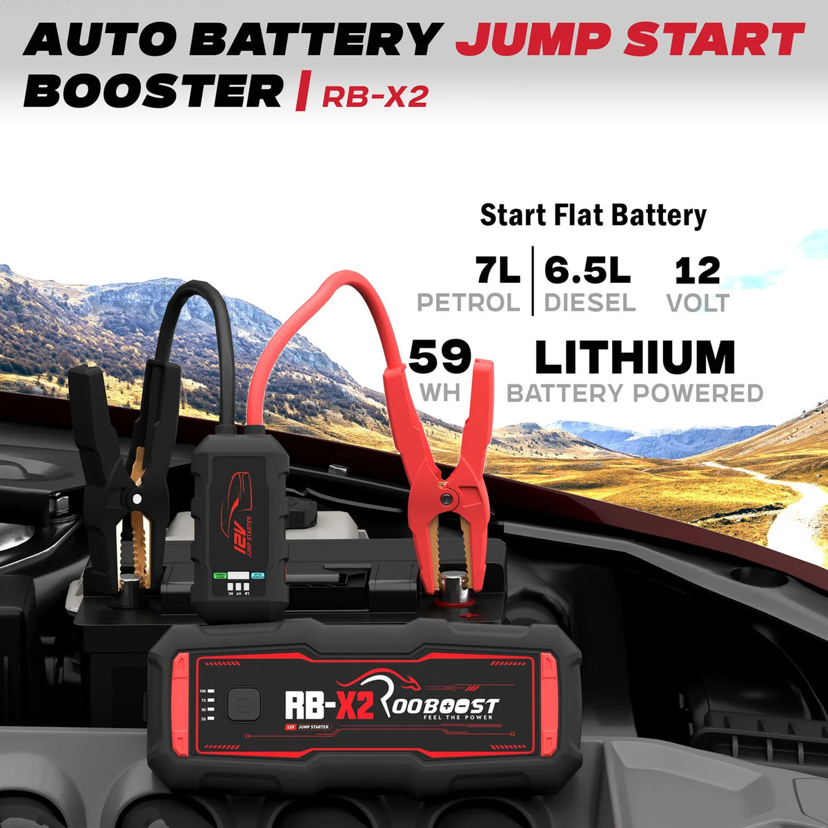 Auto Battery Jump Start Booster RB-X2