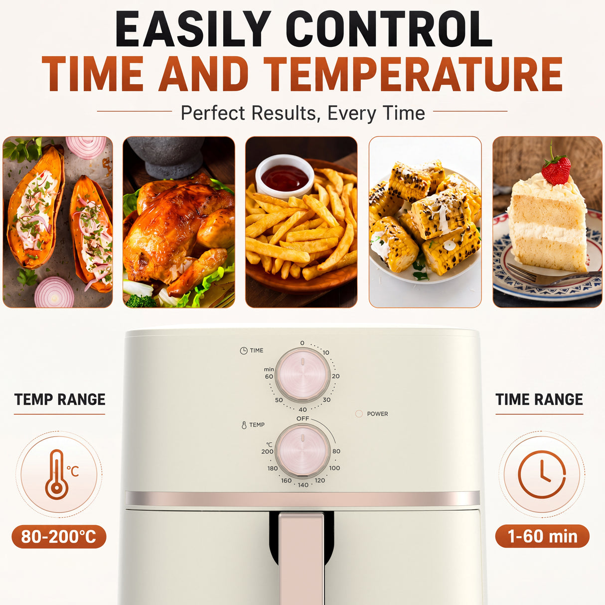 AUSPURE Air Fryer 4.5L with X Cyclone Technology, AusFry-45N1