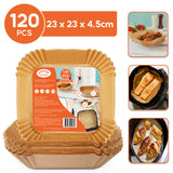 AUSPURE Air Fryer Liners – Non-Stick Parchment Paper, Oil-Resistant & Waterproof, Food-Grade Baking Liners for Air Fryers, Steamers