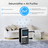 AROVEC 2-in-1 Air Dehumidifier & Purifier, True HEPA Filter, AV-DP500