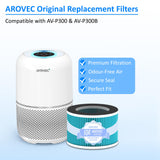 AROVEC H13 True HEPA Bacterial Filter, AV-P300-RFB
