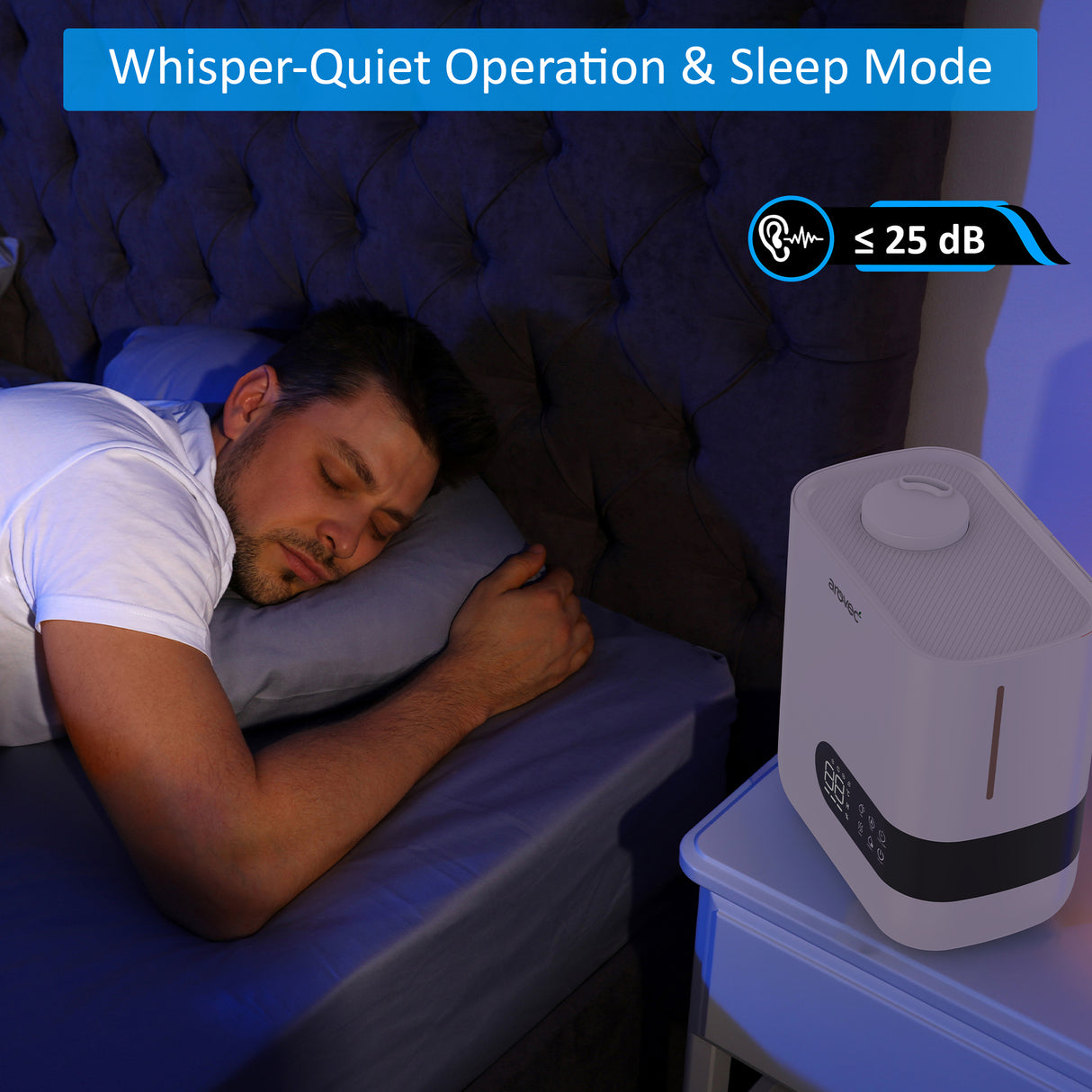 AROVEC Humidifier & Aroma Diffuser, Top Fill 4.5L, AroMist-450