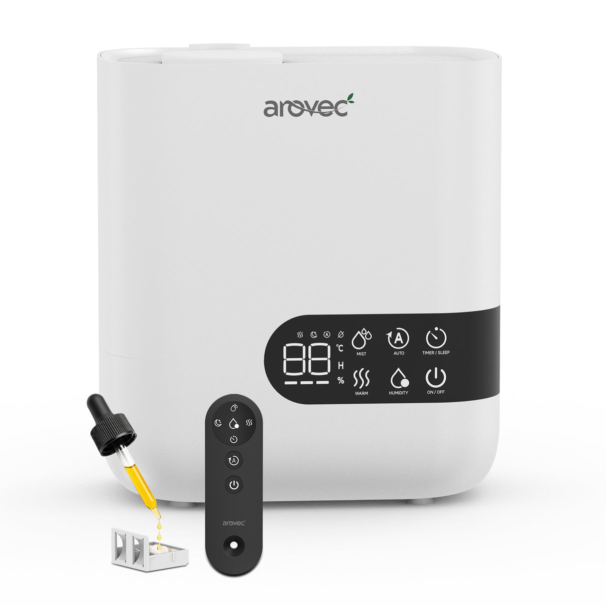 AROVEC Humidifier & Aroma Diffuser, Top Fill 4.5L, AroMist-450