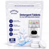 AUSPURE Baby Bottle Washer Detergent Tablets - Powerful, Gentle & Residue-Free Cleaning, 120 Tablets