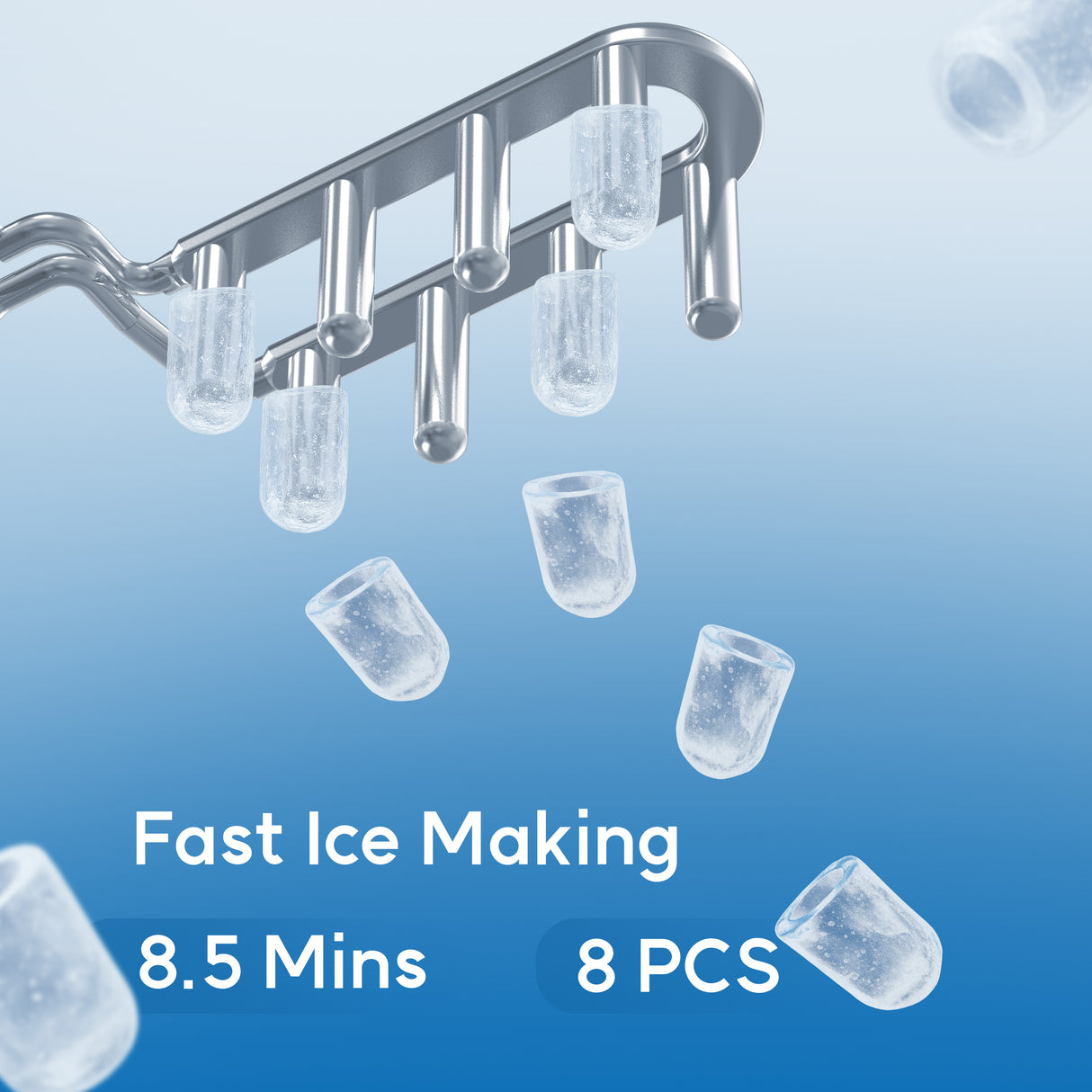 AUSPURE Portable Ice Maker, 12KG Countertop Ice Machine