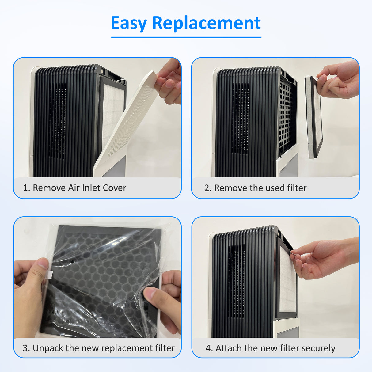 AROVEC Replacement True HEPA Filter Compatible with AV-DP500 Dehumidifier & Air Purifier 2-in-1