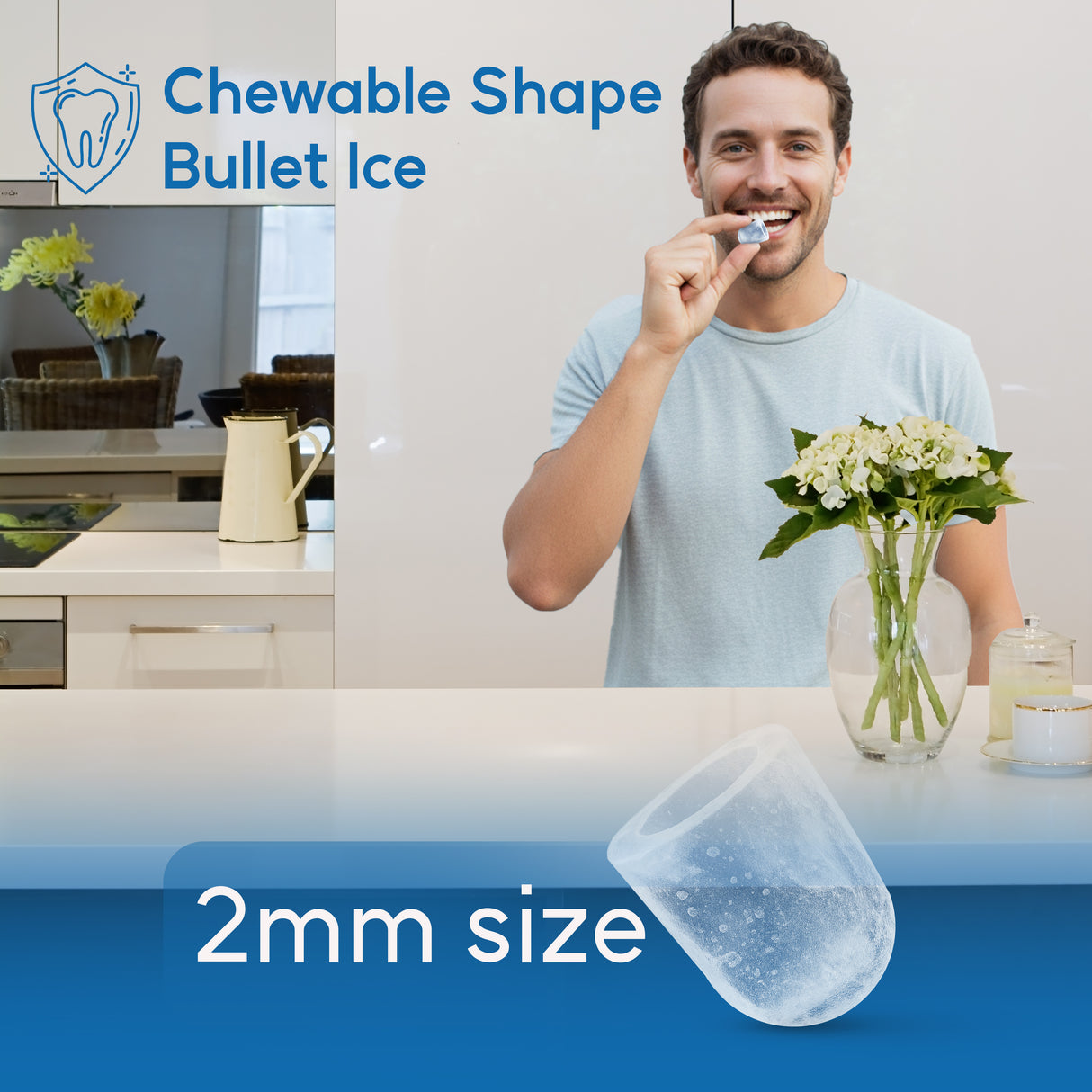 AUSPURE Portable Ice Maker, 12KG Countertop Ice Machine