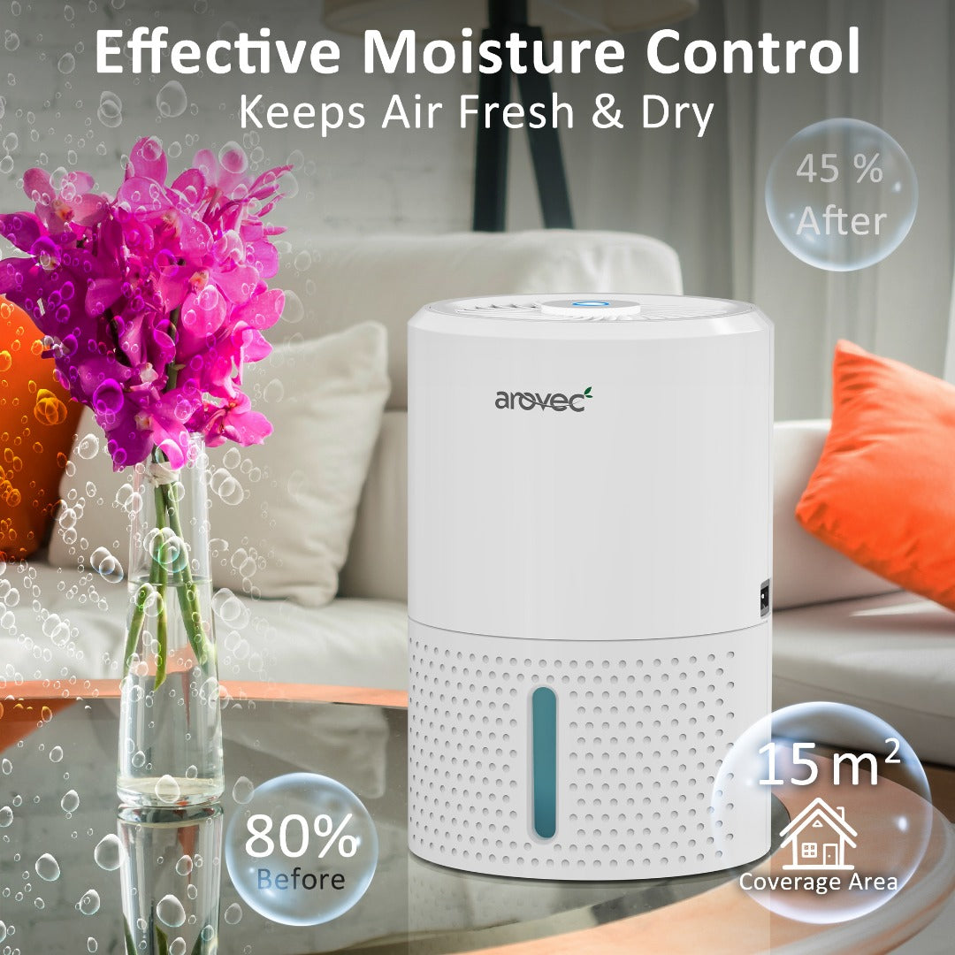 AROVEC Air Dehumidifier 900 ml Water Tank, AroDry-900
